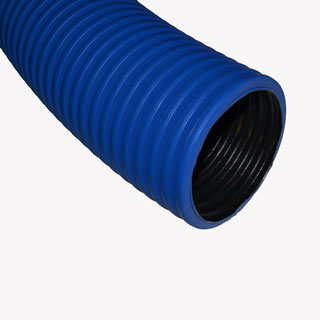 Труба двустенная защитная гофрированная синяя SN 12 110 мм длина 6 м