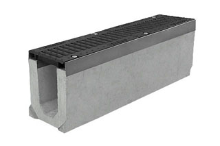 Лоток водоотводный бетонный серии Super Е600 (до 60тонн) (1000x165x210)