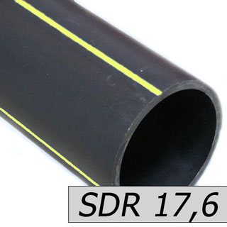 Труба ПНД газопроводная ПЭ-100 SDR 17,6 160 мм