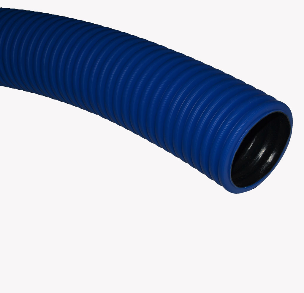 Купить труба двустенная защитная гофрированная синяя 110 мм SN 8 цена .